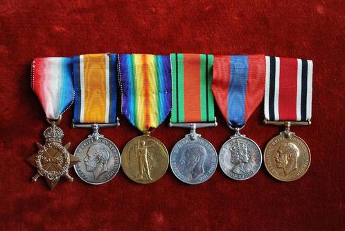 medailles WO1 2e battalion Royal Irish Fusiliers, Antiek en Kunst, Curiosa en Brocante, Ophalen of Verzenden