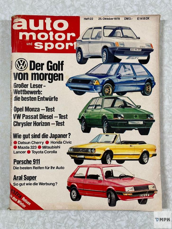 Auto Motor Und Sport Magazin #22 Oktober 1978 Deutsch, Boeken, Auto's | Folders en Tijdschriften, Gelezen, Ophalen of Verzenden