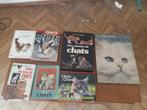 6 livres sur les chats + un ancien calendrier 2009/2010, Chats, Utilisé, Enlèvement ou Envoi