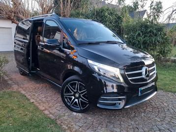 Mercedes V-250 Amg 4 matic long 67.000km ️ 1 jaar garantie, Auto's, Automaat, Euro 6, Zwart, Leder