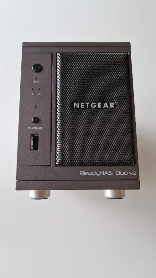 NETGEAR ReadyNAS DUO V2 zonder harde schijven NIEUWSTAAT, Computers en Software, NAS, Zo goed als nieuw, Ophalen of Verzenden