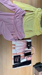 Set van 2x knappe topjes ( body) roze en geel, Ophalen, Zo goed als nieuw, Geel
