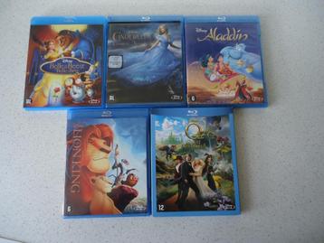Lot 8 van 5 Blu Ray's met Teken/ Animatiefilms van Disney beschikbaar voor biedingen