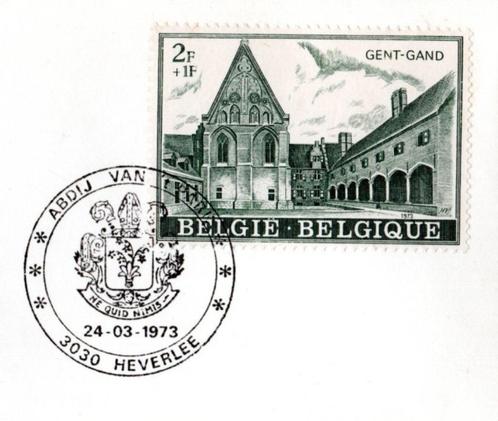 België : 27-03-1973 : Geïllustreerde stempel #@ HEVERLEE @#, Postzegels en Munten, Postzegels | Europa | België, Gestempeld, Frankeerzegel