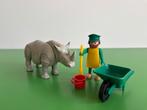 Playmobil Vintage Neushoorn en verzorger, Kinderen en Baby's, Ophalen of Verzenden, Gebruikt, Los Playmobil