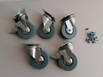 Zwenkwielen 5 stuks, Ophalen, Gebruikt