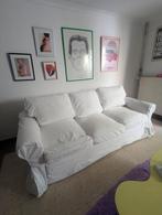 IKEA EKTORP 3-zits converteerbare bank (wit), Ophalen, Gebruikt, Metaal, 150 tot 200 cm