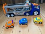 Speelgoed vrachtwagen met 3 auto's, Ophalen, Zo goed als nieuw