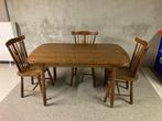 keukentafel en stoelen, Huis en Inrichting, Ophalen, Gebruikt, 100 tot 150 cm, 50 tot 100 cm