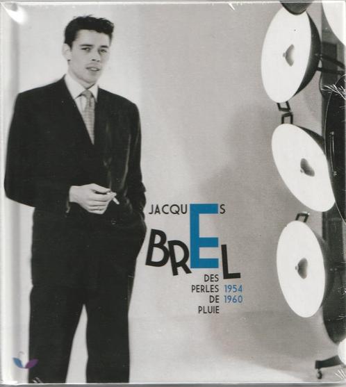 jacques brel : des perles de pluie : 1954 - 1960, Cd's en Dvd's, Cd's | Franstalig, Nieuw in verpakking, Ophalen of Verzenden