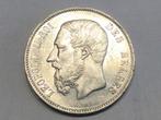 België  5 Frank 1875 prachtig zilver, Postzegels en Munten, Ophalen of Verzenden, Zilver