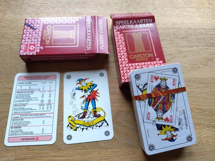 VINTAGE SPEELKAARTEN VAN CARTAMUNDI   BRIDGE, Hobby en Vrije tijd, Gezelschapsspellen | Kaartspellen, Nieuw, Ophalen of Verzenden
