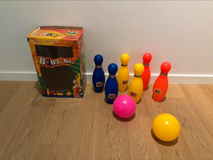 Set de bowling, Enfants & Bébés, Jouets | Extérieur | Jouets en vrac, Utilisé, Enlèvement ou Envoi