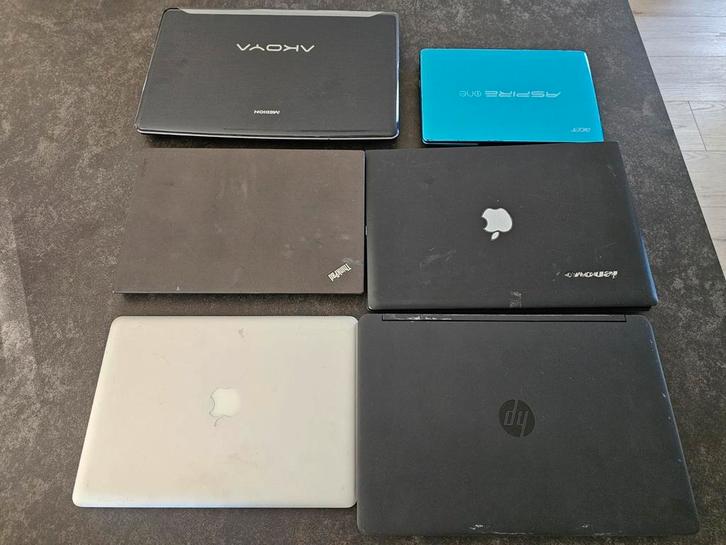 6 laptops voor onderdelen, Computers en Software, Windows Laptops, Niet werkend, Ophalen