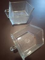 Récipient à café rétro avec poignée en verre, Comme neuf, Verre, Enlèvement, Rectangulaire