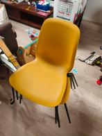4 toffe gele stoelen, Huis en Inrichting, Stoelen, Ophalen of Verzenden, Zo goed als nieuw