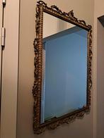 Mooie spiegel met gouden rand, Huis en Inrichting, Woonaccessoires | Spiegels, Ophalen, Gebruikt, Minder dan 100 cm, Rechthoekig