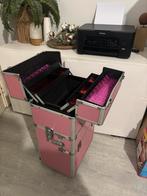Valise esthétique, Handtassen en Accessoires, Beautycases, Ophalen of Verzenden, Zo goed als nieuw, Roze