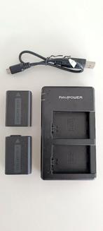 Dual batterijlader voor Sony A7 camera's / 2 sony batterijen, Enlèvement ou Envoi, Utilisé