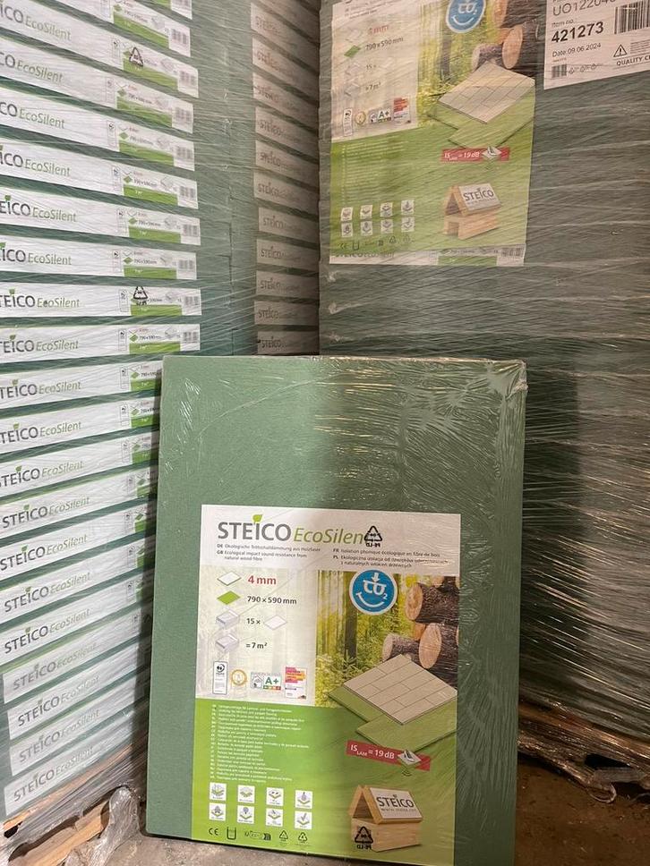 ‼️️Isolation parquet vert 4mm & 7mm en super PROMOS ⏰📣, Doe-het-zelf en Bouw, Vloerdelen en Plavuizen, Nieuw, Parket, Ophalen