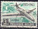 Belgie 1963 - Yvert/OBP 1259 - 40 jaar Sabena (ST), Gestempeld, Luchtvaart, Verzenden, Gestempeld