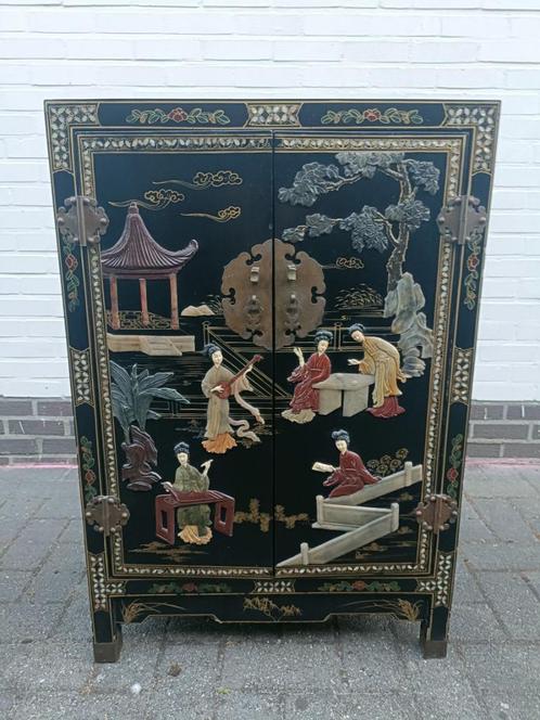 chinese kast, Verzamelen, Retro, Huis en Inrichting, Ophalen