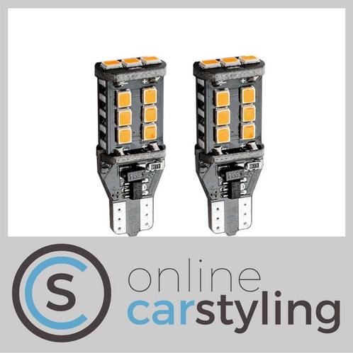W16W T15 15SMD Canbus Led Lampen Oranje, Auto-onderdelen, Verlichting, Nieuw, Ophalen of Verzenden