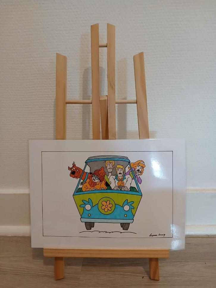 Poster van Scooby-Doo, Antiek en Kunst, Kunst | Tekeningen en Fotografie, Ophalen of Verzenden