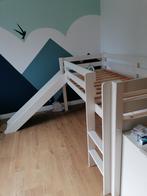 Half hoogslaper bed met glijbaan, Ophalen, 90 cm, Eenpersoons, Zo goed als nieuw