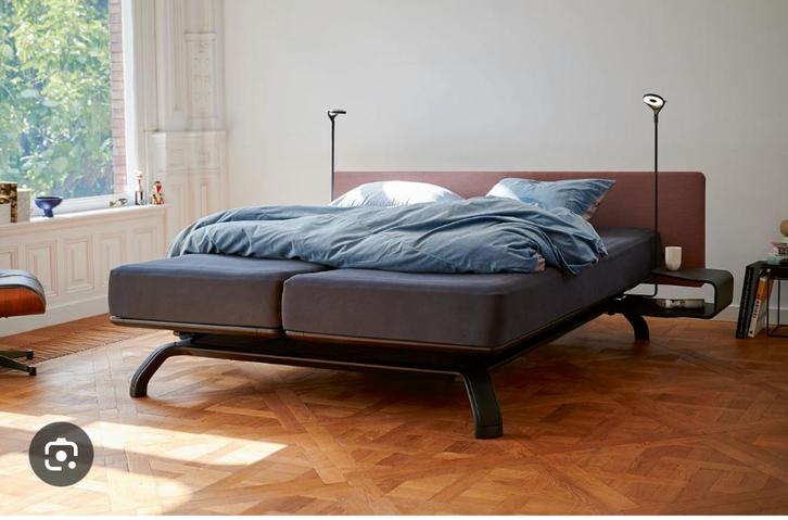 Auping lit « Royal » avec matelas et chevets, Huis en Inrichting, Slaapkamer | Bedden, Hout, Ophalen