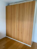 Pax kleerkast wit/eiken, Ophalen, 200 cm of meer, 150 tot 200 cm, Zo goed als nieuw
