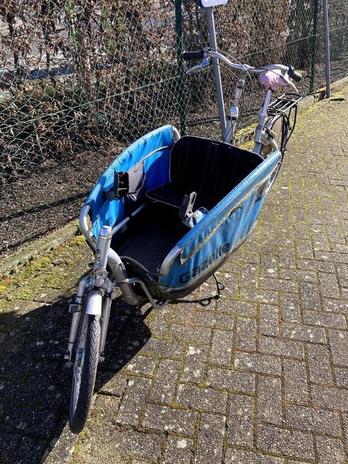 Bakfiest Gazelle Cabby, Fietsen en Brommers, Fietsen | Bakfietsen, Gebruikt, Gazelle, 3 kinderen, Opvouwbaar, Ophalen
