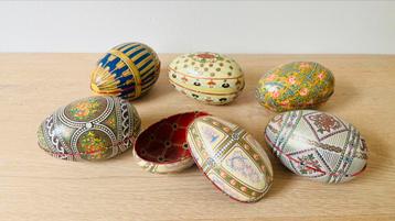 6 stuks vintage “ Fabergé “ Eieren beschikbaar voor biedingen