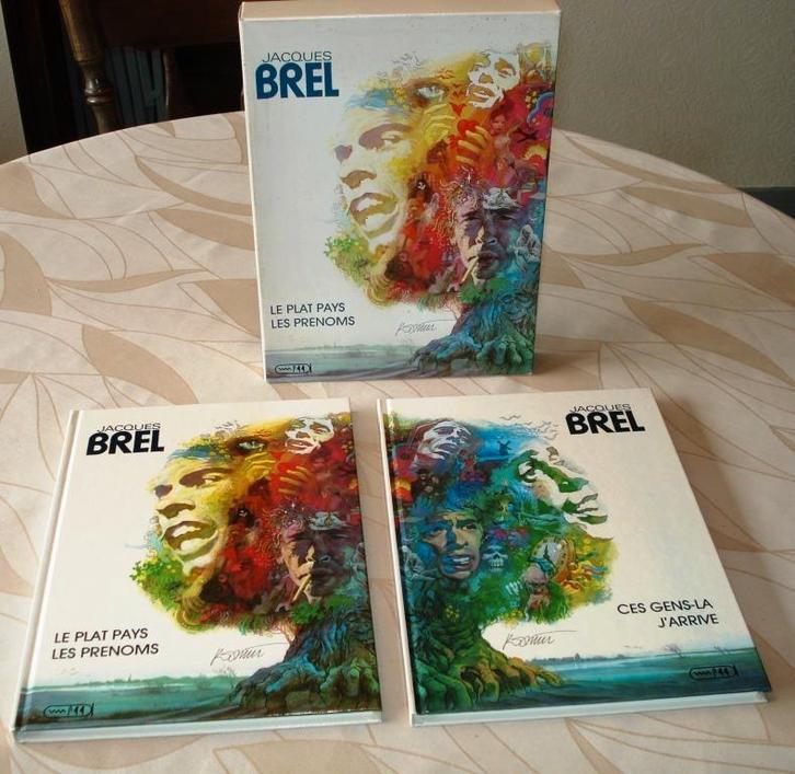 Jacques Brel - hommage box 1988, Boeken, Stripverhalen, Gelezen, Ophalen of Verzenden