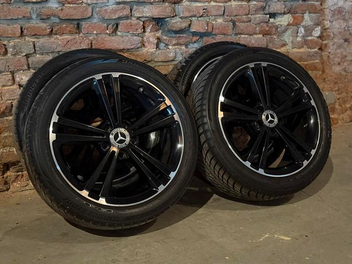Originele Mercedes 18 inch A/B/CLA 5x112 winterkit, Auto-onderdelen, Banden en Velgen, Banden en Velgen, Winterbanden, 18 inch
