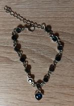 Armband met blauwe steentjes en hartje, Ophalen of Verzenden, Nieuw