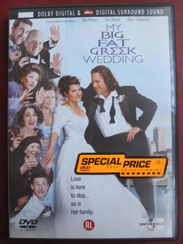 My Big Fat Greek Wedding (2001), Cd's en Dvd's, Dvd's | Komedie, Zo goed als nieuw, Romantische komedie, Alle leeftijden, Ophalen of Verzenden