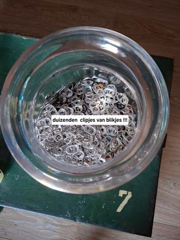 1000den clipjes van Blikjes !!! beschikbaar voor biedingen