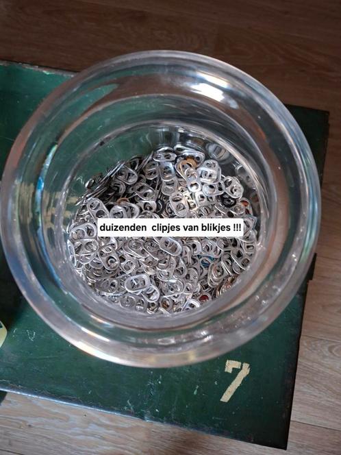 1000den clipjes van Blikjes !!!, Postzegels en Munten, Edelmetalen en Baren, Ophalen