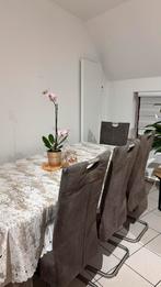 volledige eetkamer set + tv-meubel + dressoir, Enlèvement, Comme neuf, 4 à 6 chaises