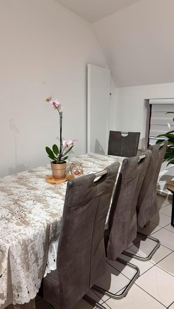 volledige eetkamer set + tv-meubel + dressoir, Huis en Inrichting, Complete eetkamers, Zo goed als nieuw, 4 tot 6 stoelen, Ophalen