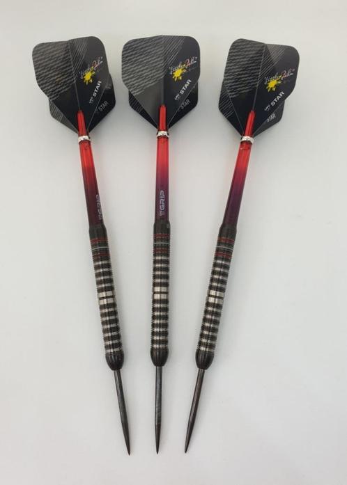 Darts pijlen Bull's Rowby-John Rodriguez 90% 25 gram, Sport en Fitness, Darts, Gebruikt, Pijlen, Ophalen of Verzenden