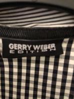 Wit-zwart geruite blouse GERRY WEBER, maat 42, Comme neuf, Taille 42/44 (L), Enlèvement ou Envoi, Gerry Weber