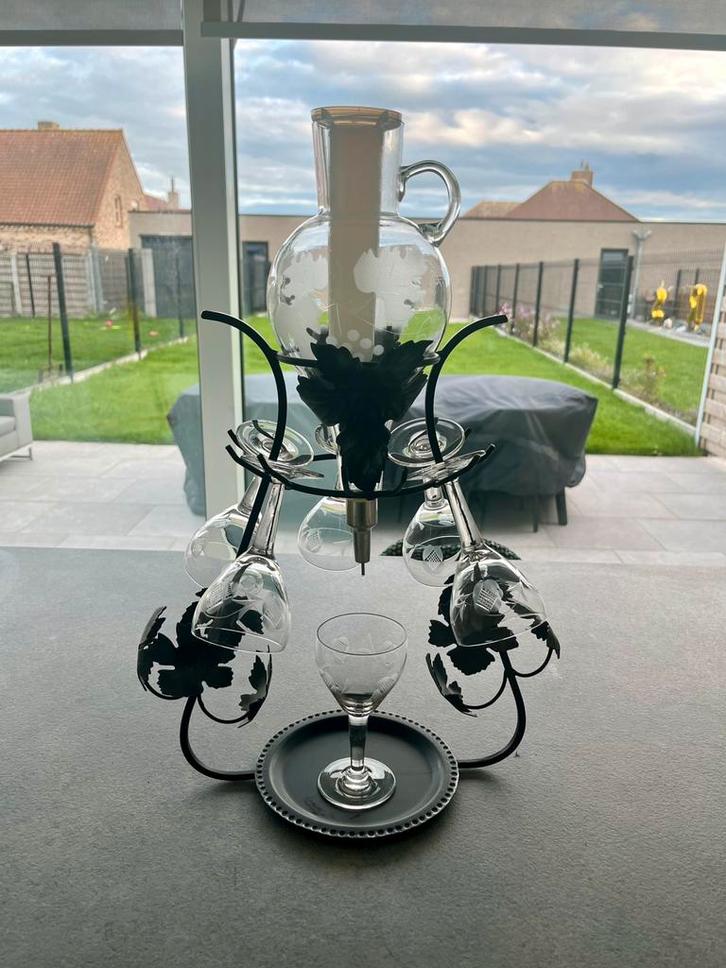 Wijnset, Huis en Inrichting, Woonaccessoires | Wijnrekken, Zo goed als nieuw, Ophalen of Verzenden