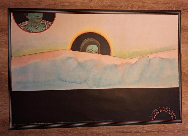 FOLON & GLASNER " Woodstock 1977"., Antiek en Kunst, Kunst | Litho's en Zeefdrukken, Ophalen of Verzenden