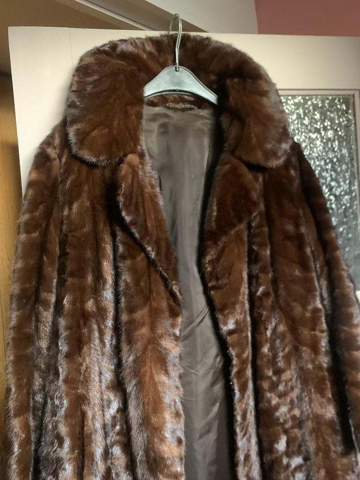 nertsbontjas, Kleding | Dames, Jassen | Winter, Zo goed als nieuw, Maat 46/48 (XL) of groter, Bruin, Ophalen