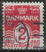 Denemarken 1933/1940 - Yvert 208 - Waarde onder kroon (ST), Timbres & Monnaies, Timbres | Europe | Scandinavie, Danemark, Affranchi