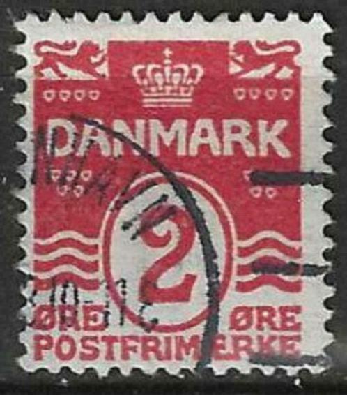 Denemarken 1933/1940 - Yvert 208 - Waarde onder kroon (ST), Timbres & Monnaies, Timbres | Europe | Scandinavie, Affranchi, Danemark