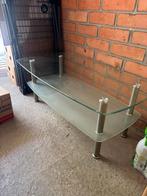 Glazen salontafel, Huis en Inrichting, Ophalen, Gebruikt