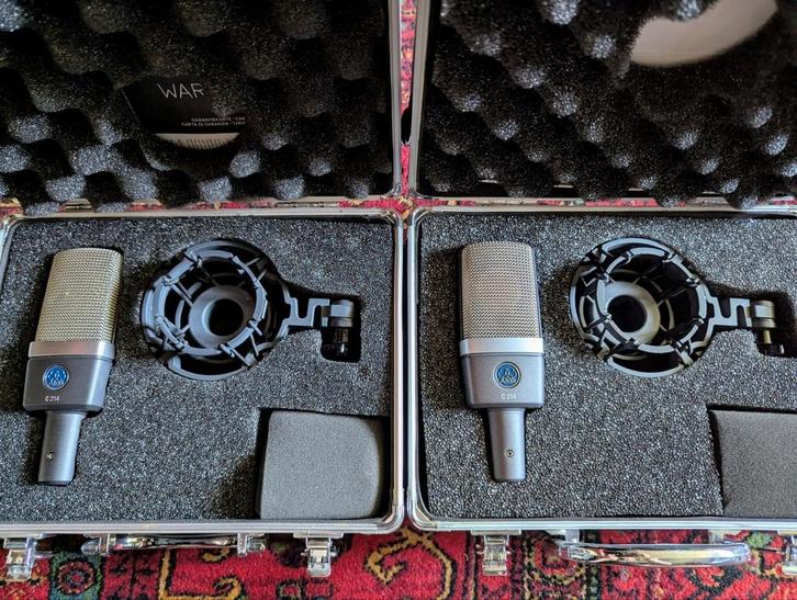 AKG C214 microfoonpaar, Muziek en Instrumenten, Microfoons, Ophalen of Verzenden